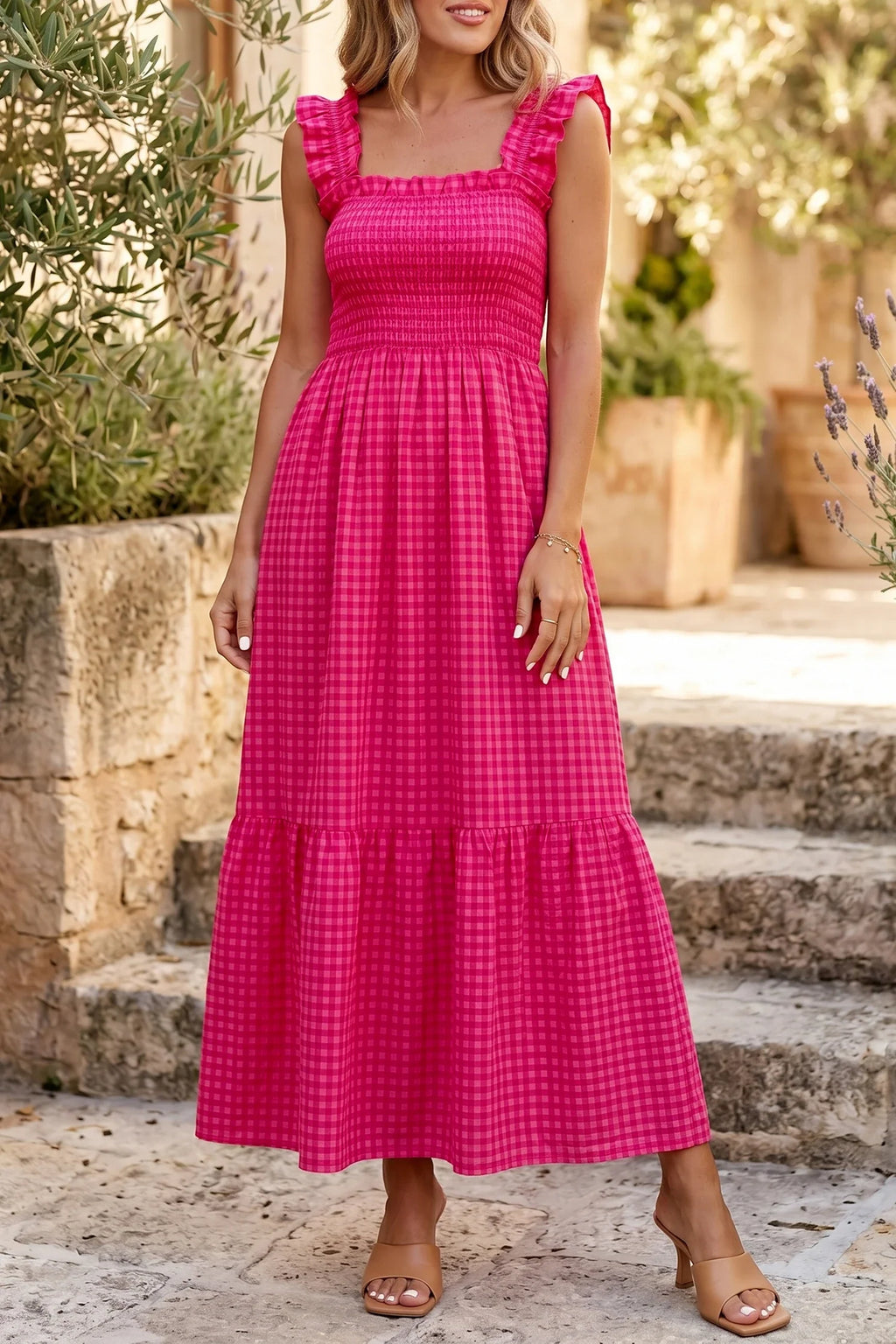 Sienna Plaid Vacation Dress | S-XL