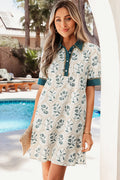Petal Mosaic Mini Dress | S-XL